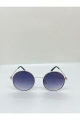 USSLU 0060 C2 Yuvarlak Gümüş Unisex Güneş Gözlüğü