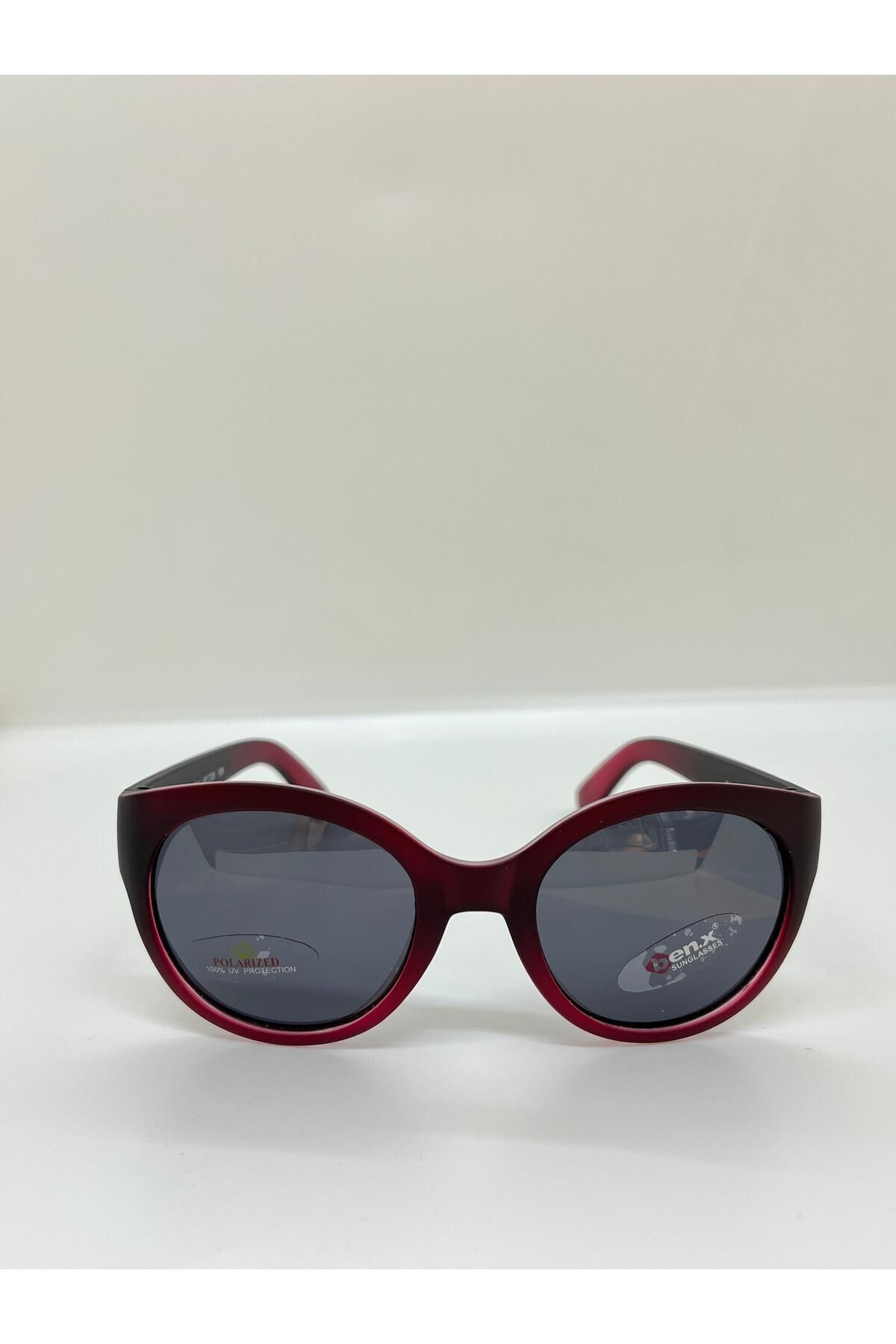 Ben.X 9514 Polarize Bordo Kız Çocuk Güneş Gözlüğü