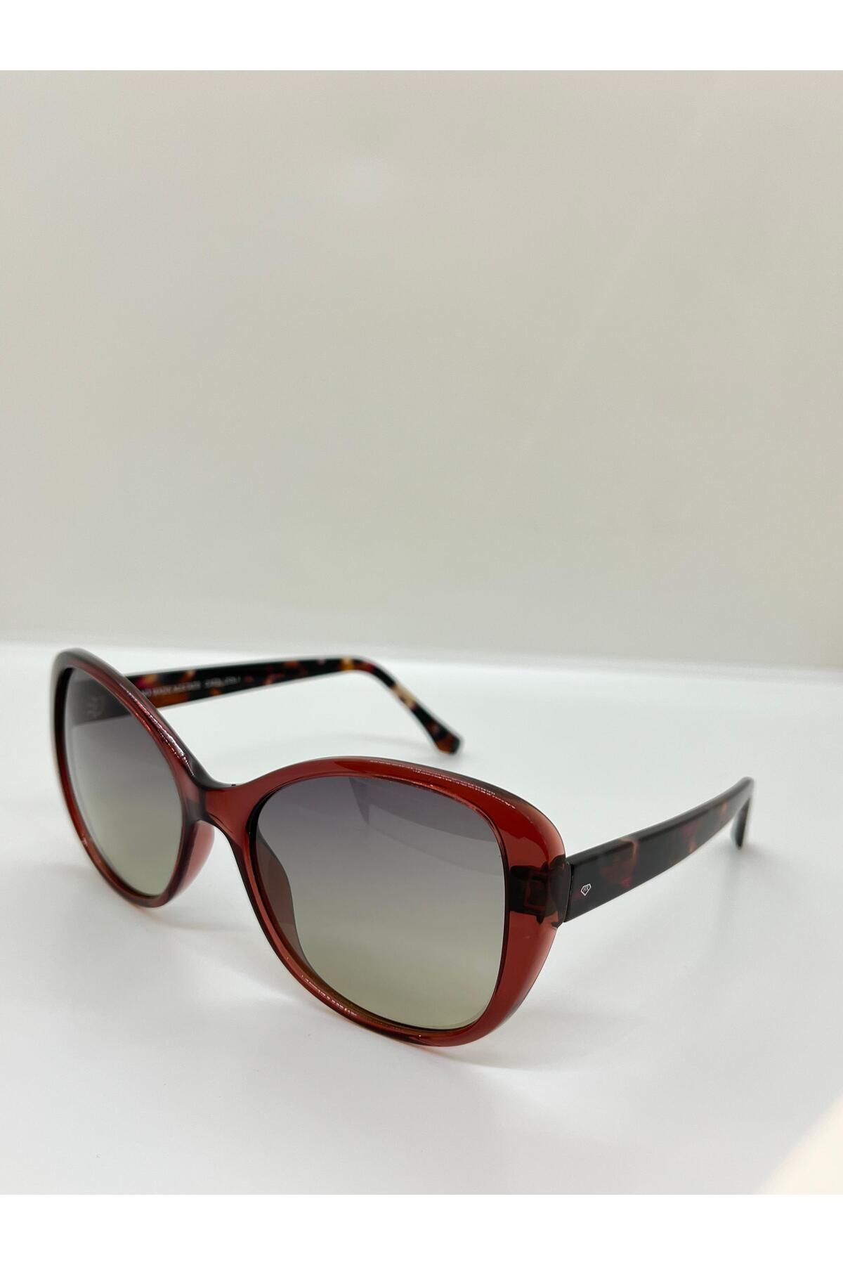 Helena Rubınsten HR2212 Cat Eye Bordo Polarize Kadın Güneş Gözlüğü