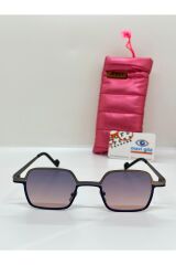 9022 Kare Pembe Camlı Unisex Güneş Gözlüğü