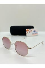 Elegancee KYT1830 Metal Pembe Camlı Kadın Güneş Gözlüğü