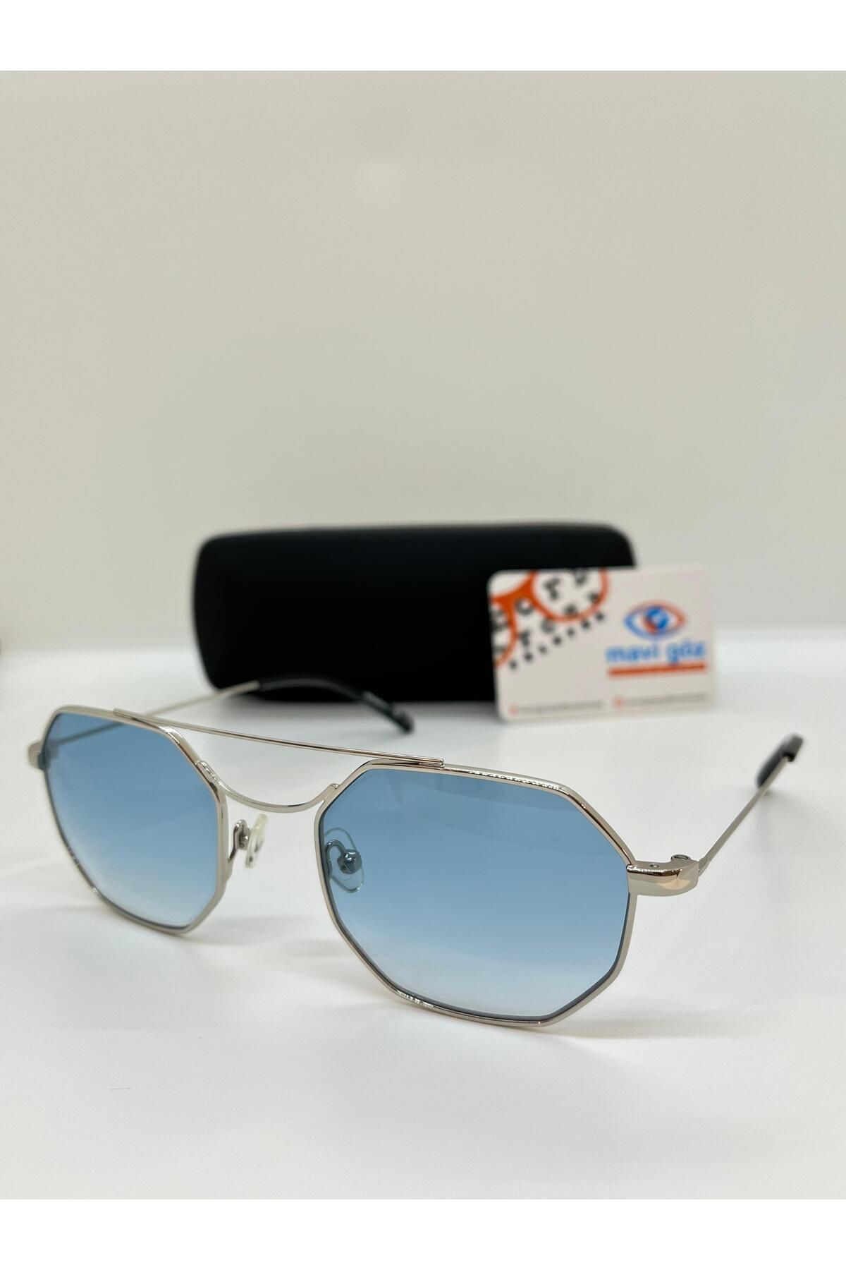 Elegancee KYT1782 C2 Mavi Camlı Unisex Güneş Gözlüğü