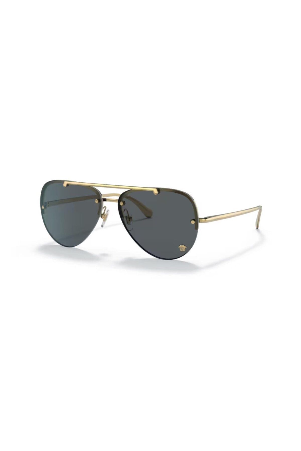 2231 100287 60 Unisex Damla Gold Metal Güneş Gözlüğü