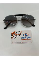 FG0102 Köprülü Yuvarlak Mineral Camlı Gri Camlı Erkek Güneş Gözlüğü