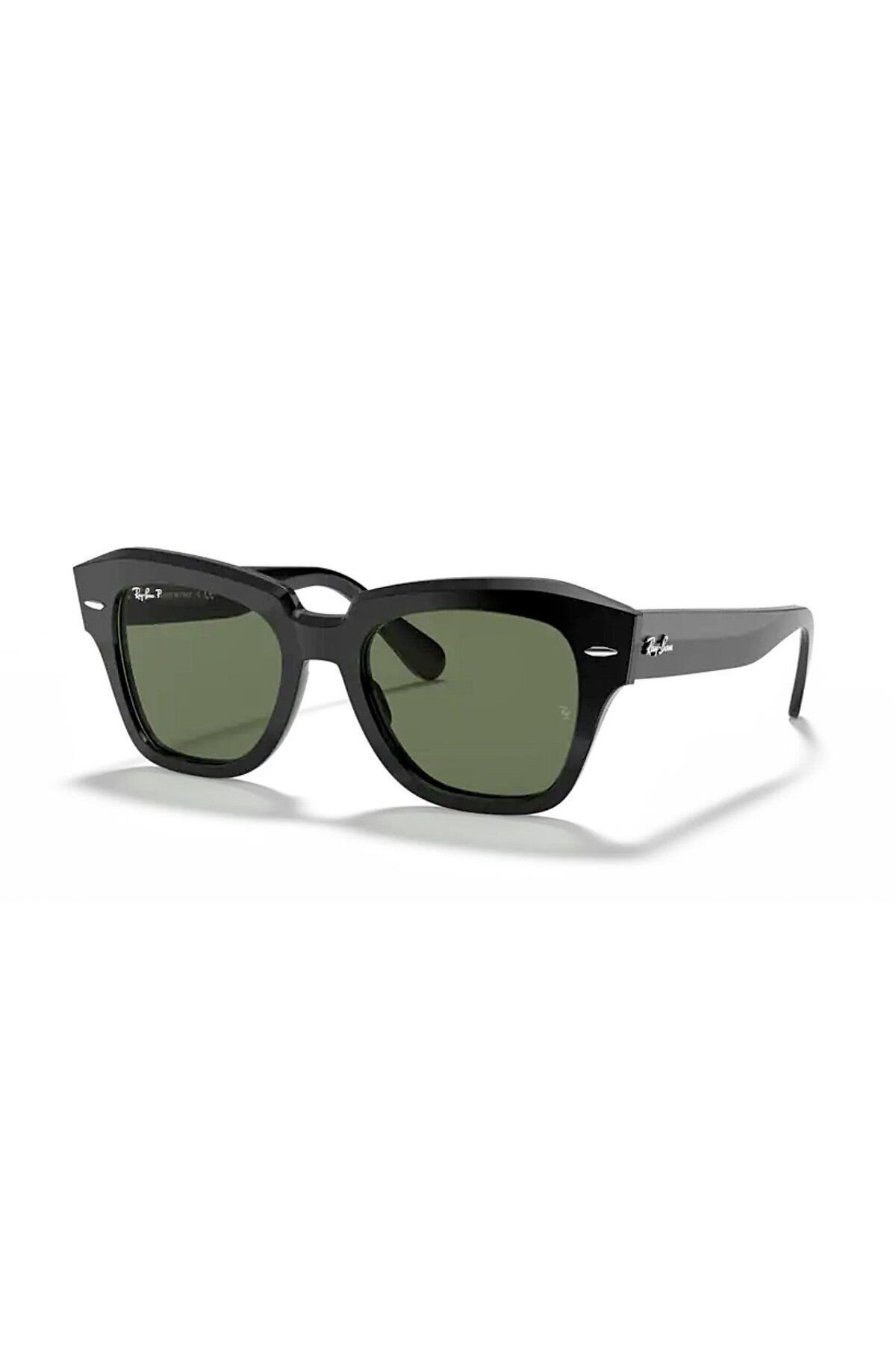 Rb 2186 90158 52 State Street Unisex Polarize Siyah Güneş Gözlüğü