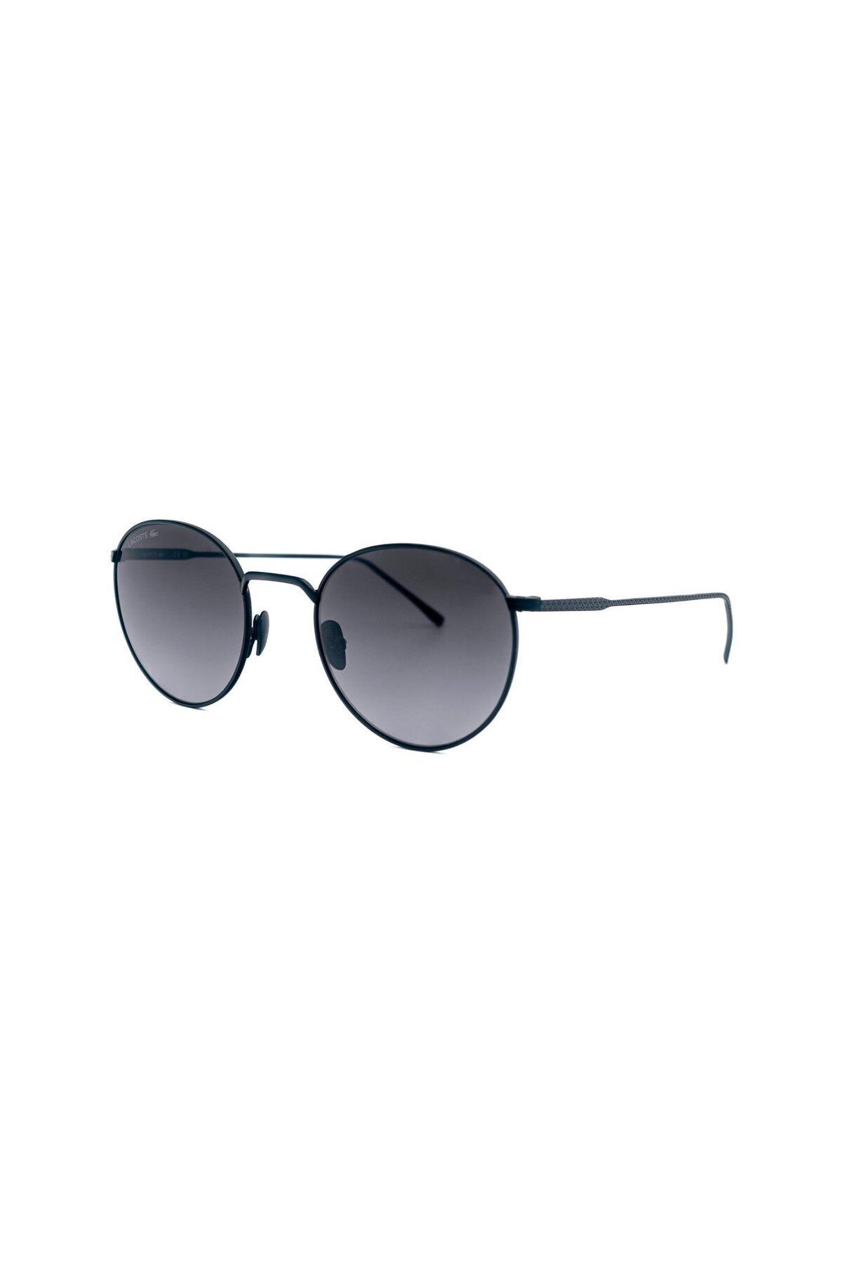 L 197s 004 50 Unisex Yuvarlak Siyah Metal Güneş Gözlüğü