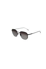 L 198s 004 51 Unisex Geometrik Siyah Metal Güneş Gözlüğü