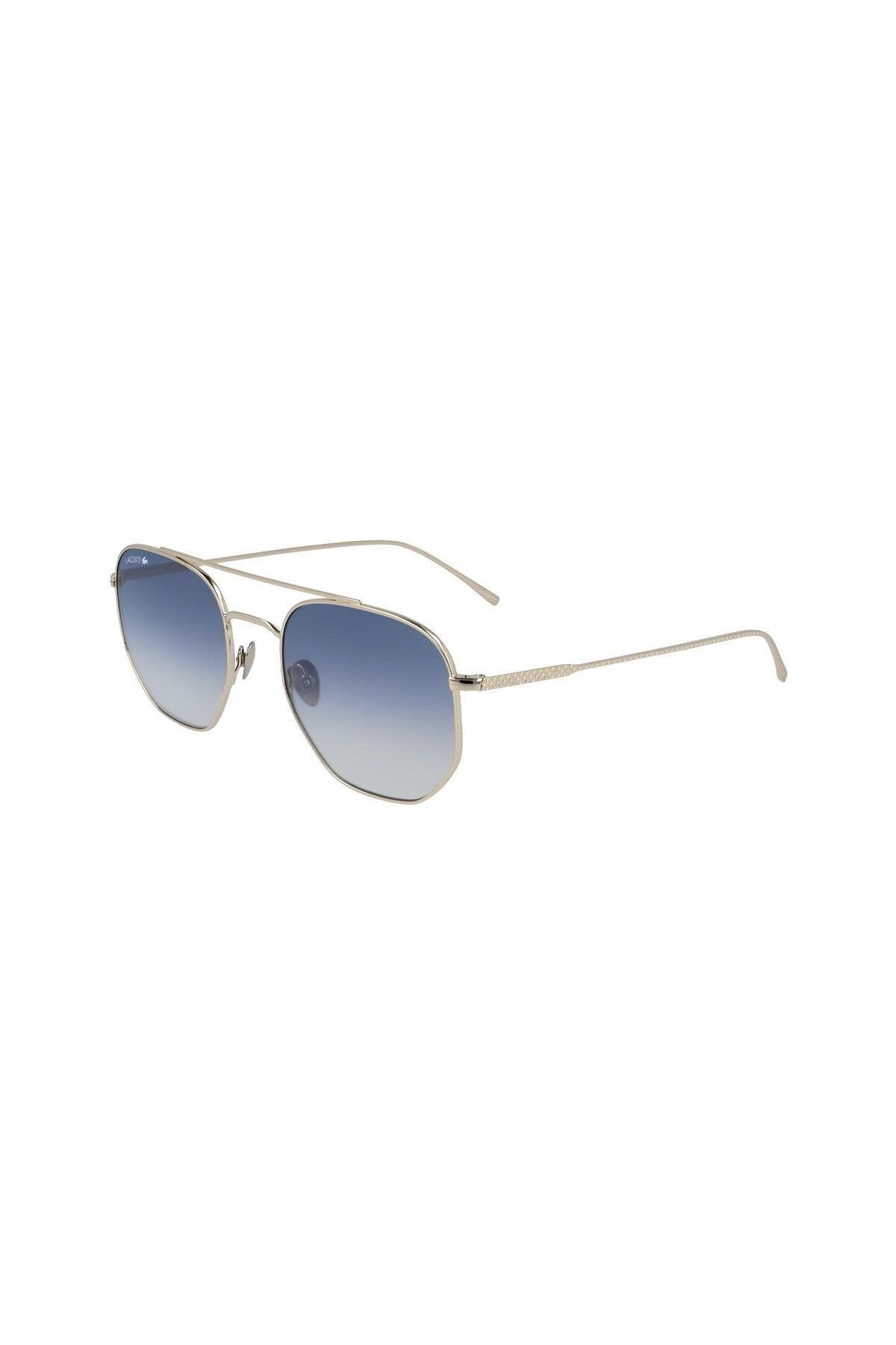 L 210s 718 54 Unisex Geometrik Gold Metal Güneş Gözlüğü