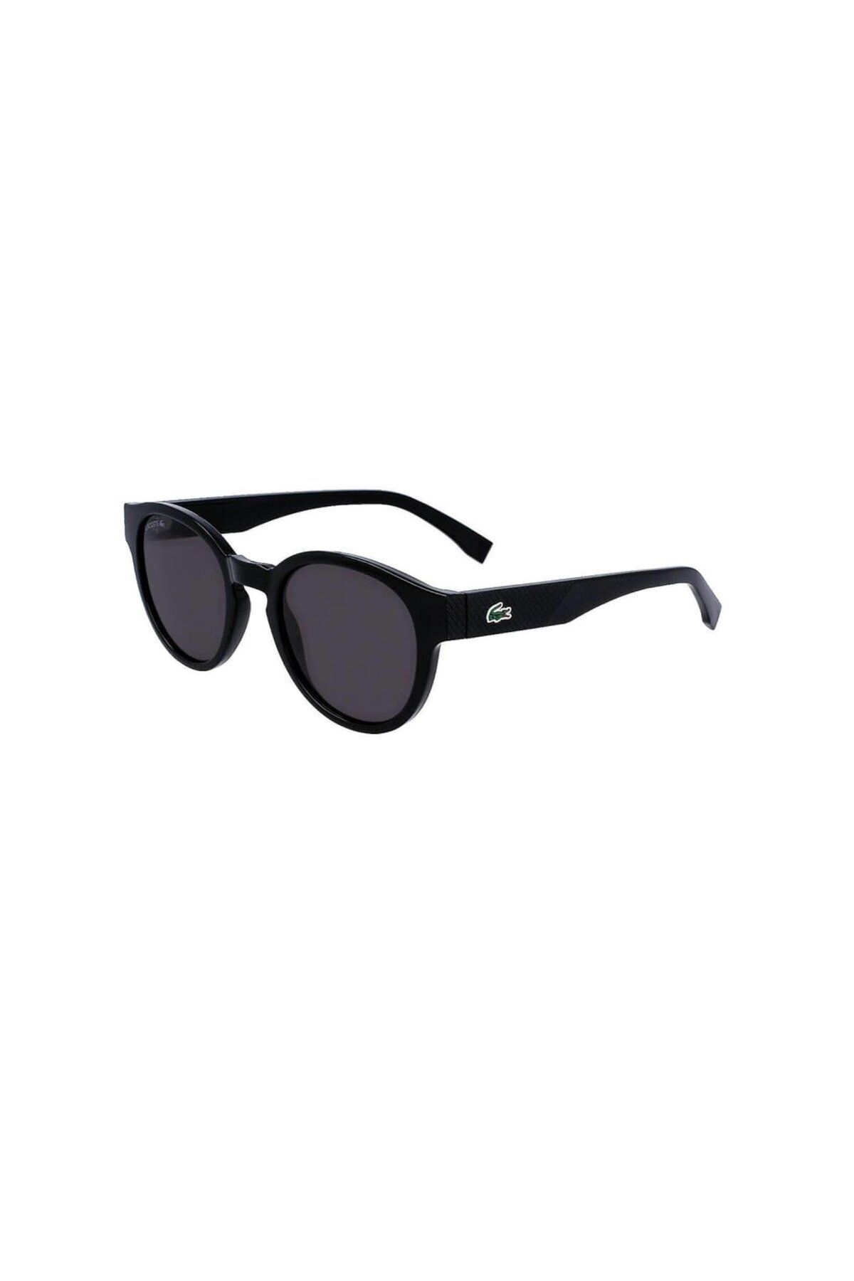 L 6000s 001 51 Unisex Oval Siyah Kemik Güneş Gözlüğü