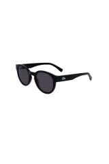 L 6000s 001 51 Unisex Oval Siyah Kemik Güneş Gözlüğü