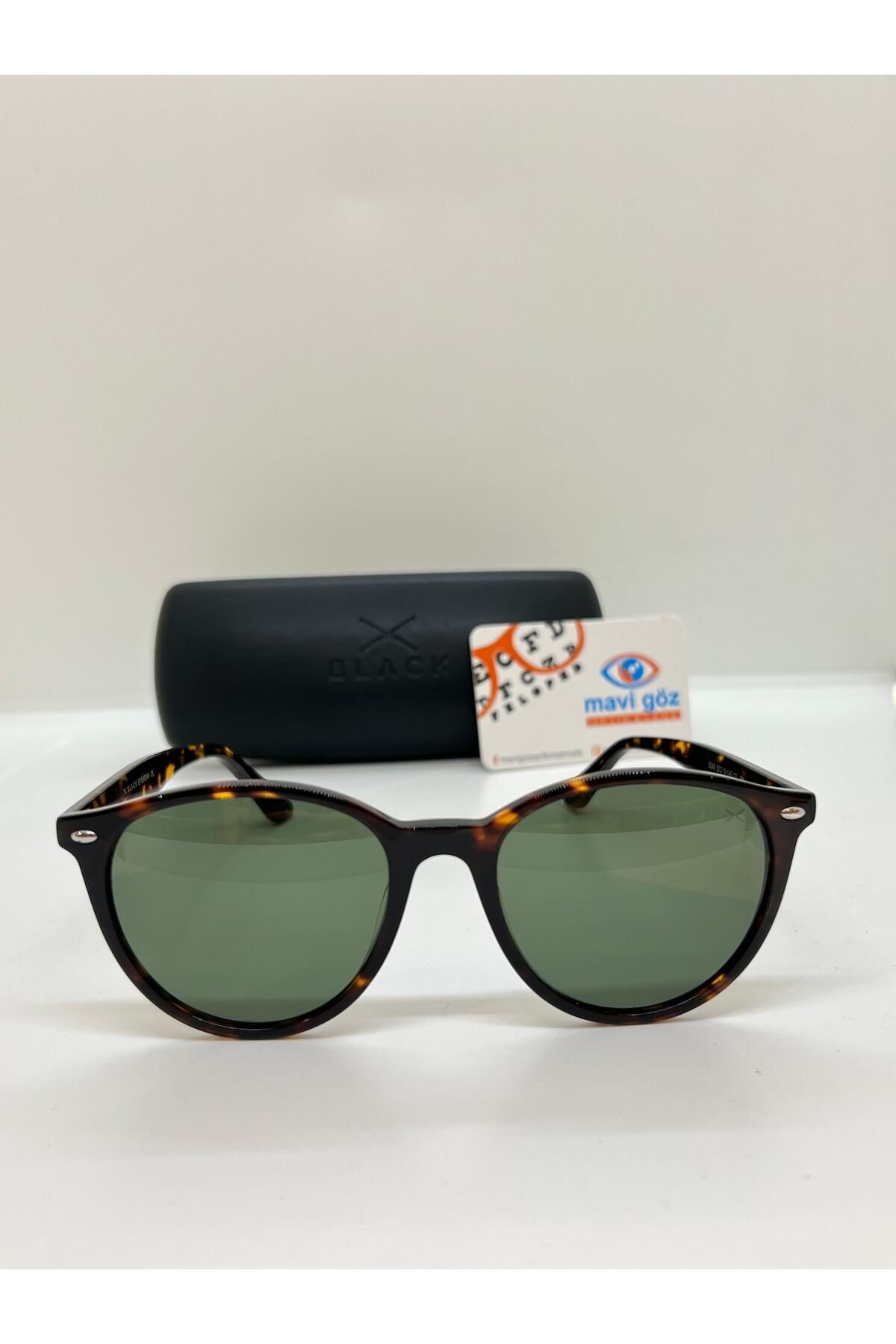 8266 Yuvarlak Kırçılı Yeşil Mineral Camlı Unisex Güneş Gözlüğü
