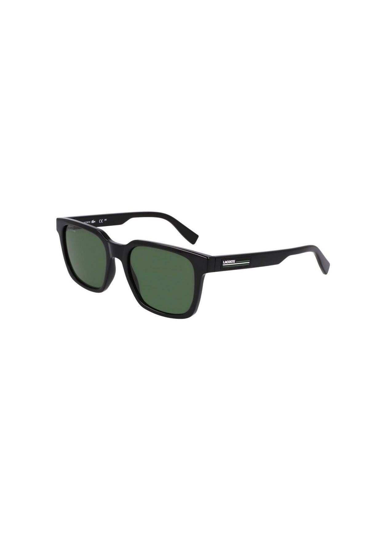 L6028s 001 54 Unisex Kare Siyah Kemik Güneş Gözlüğü