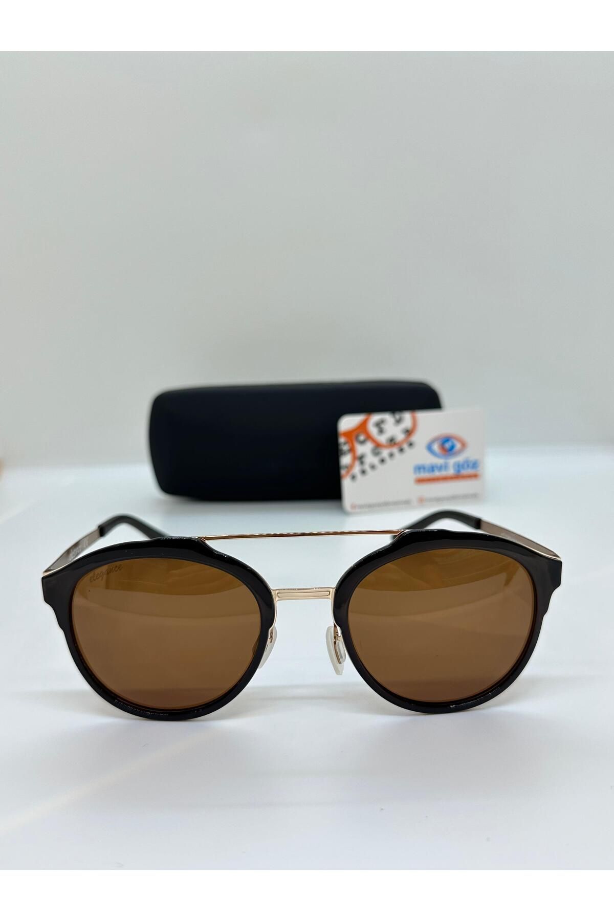 Elegance KYT1718 C3 Unisex Kahverengi Güneş Gözlüğü