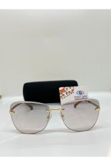 Elegance KYT1865 Cat Eye Bej Faset Çerçeve Kadın Güneş Gözlüğü