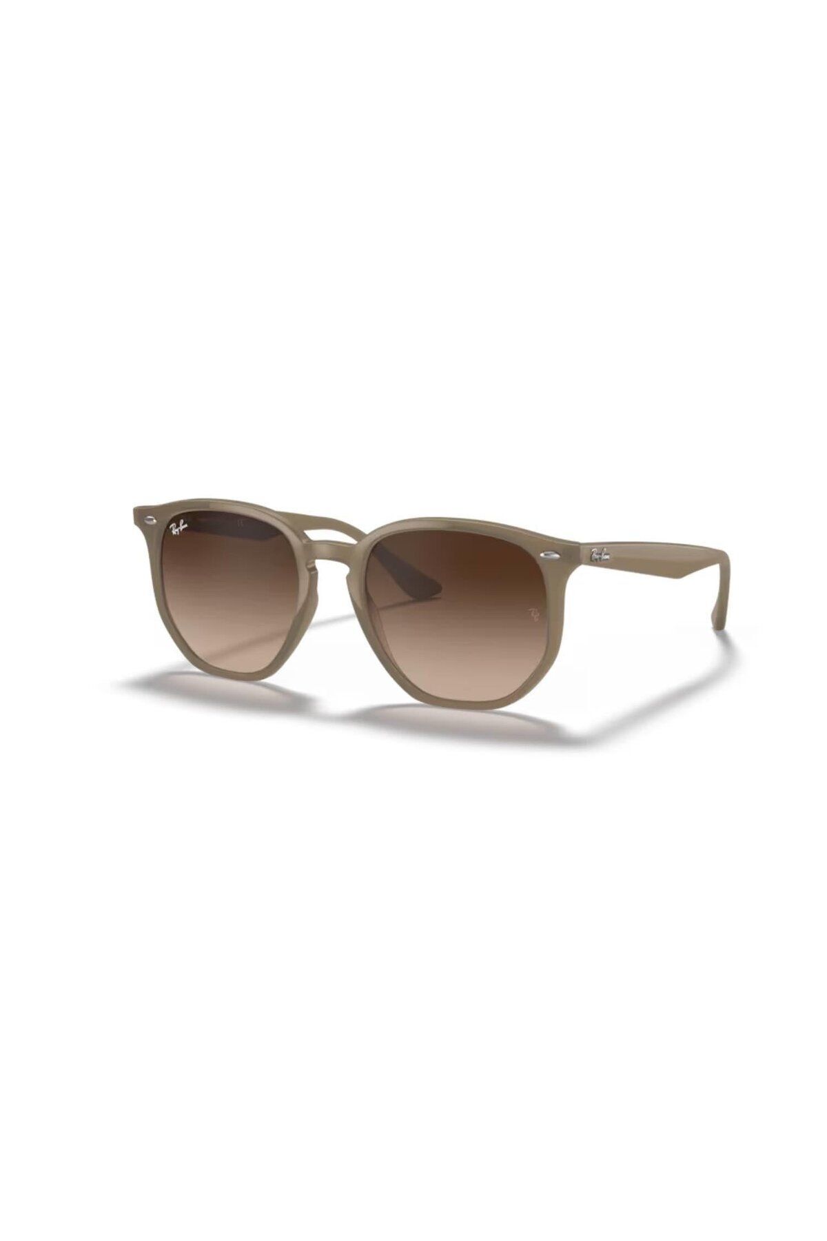 Rb 4306 616613 54 Unisex Geometrik Bej Kemik Güneş Gözlüğü