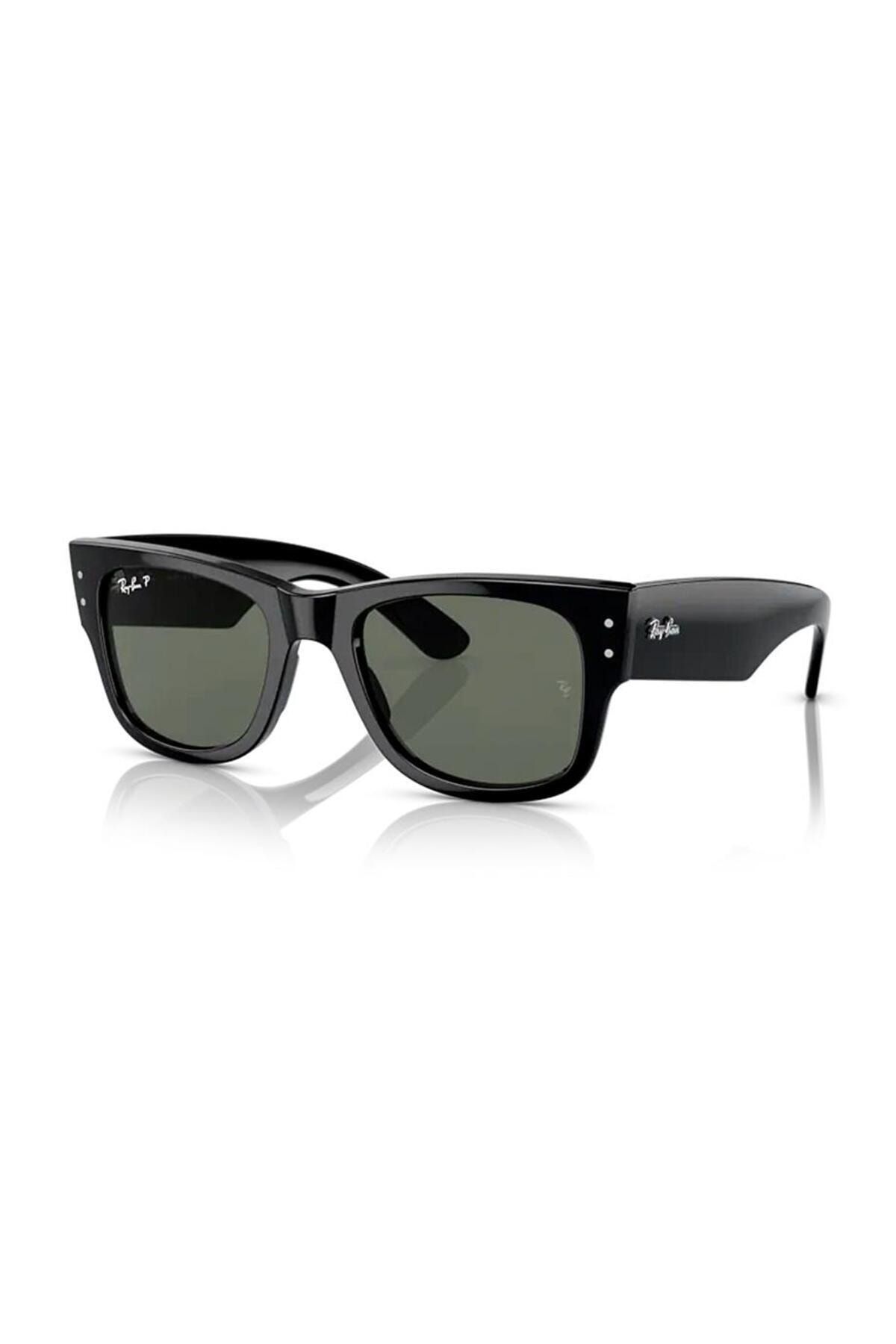 Rb 0840s 90158 51 Mega Wayfarer Polarize Unisex Siyah Kemik Güneş Gözlüğü