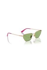 VO4316S51527256 Kadın Güneş Gözlüğü Rose Metal Çerçeve Yeşil Lens UV400