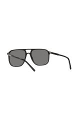 DG4423501/81 Unisex Güneş Gözlüğü Siyah Kemik Çerçeve Füme Polarize Lens UV400