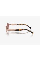 PR65ZSVF-08S55 Kadın Güneş Gözlüğü Rose Metal Çerçeve Mor Lens UV400