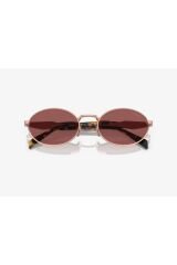 PR65ZSVF-08S55 Kadın Güneş Gözlüğü Rose Metal Çerçeve Mor Lens UV400