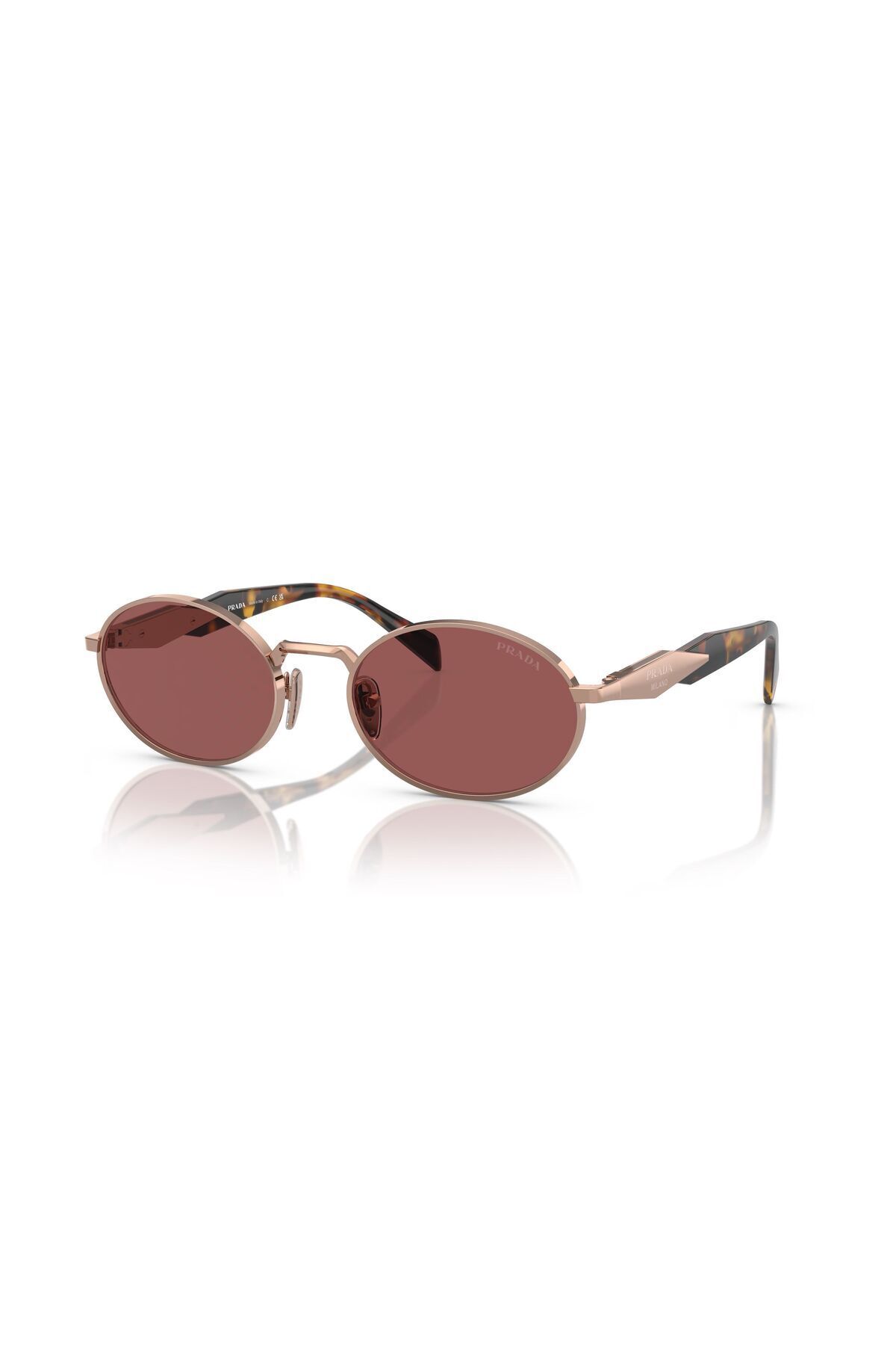 PR65ZSVF-08S55 Kadın Güneş Gözlüğü Rose Metal Çerçeve Mor Lens UV400