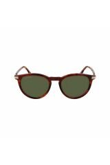 L 6034s 218 51 Unisex Oval Kırçıllı Kahverengi Kemik Güneş Gözlüğü