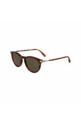 L 6034s 218 51 Unisex Oval Kırçıllı Kahverengi Kemik Güneş Gözlüğü