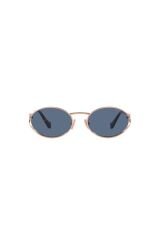 MU52YZVF/1V154 Kadın Güneş Gözlüğü Rose Metal Çerçeve Mavi Lens UV400