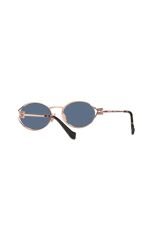 MU52YZVF/1V154 Kadın Güneş Gözlüğü Rose Metal Çerçeve Mavi Lens UV400