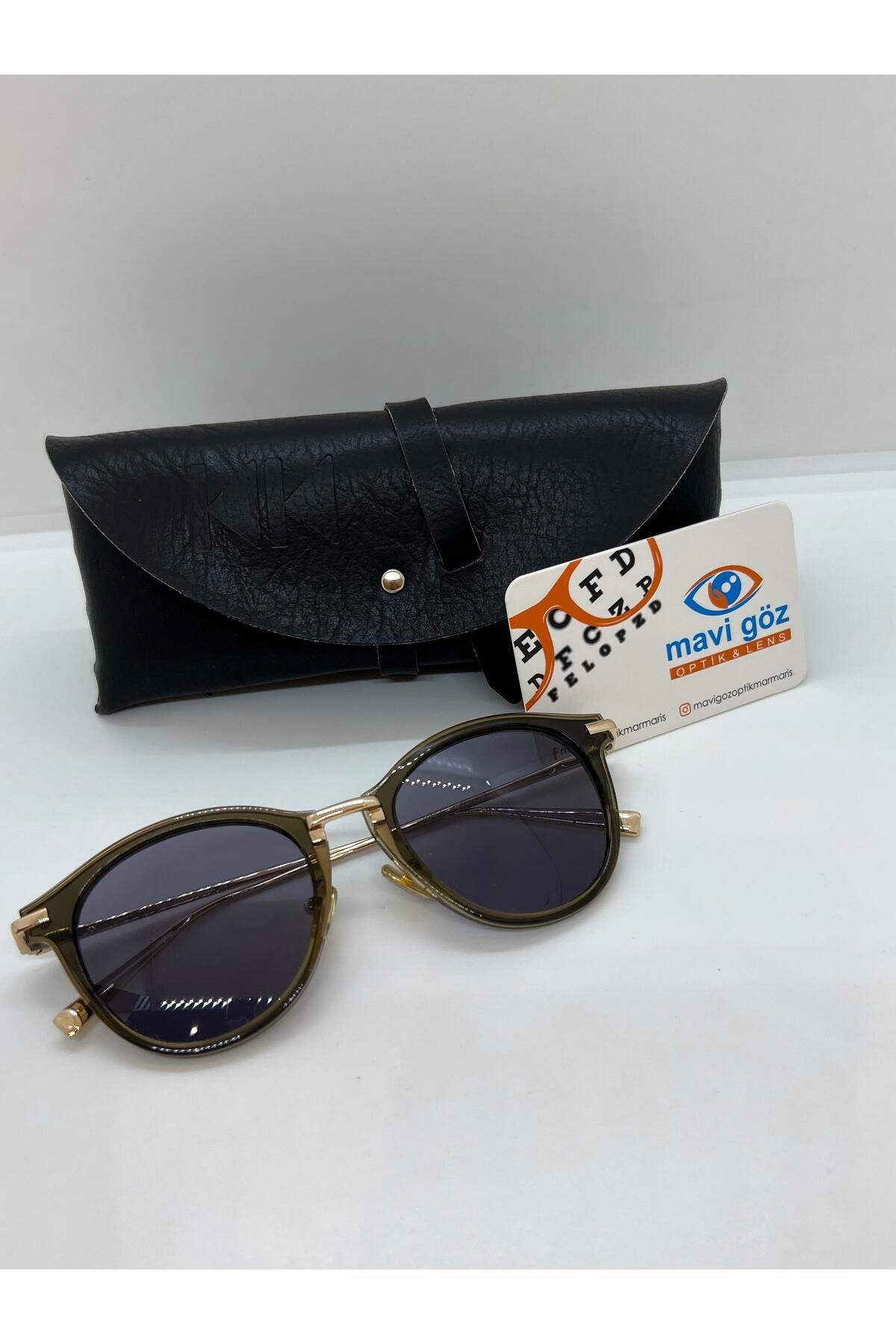 Kreuzberkınder Leopar Yuvarlak Unisex Güneş Gözlüğü