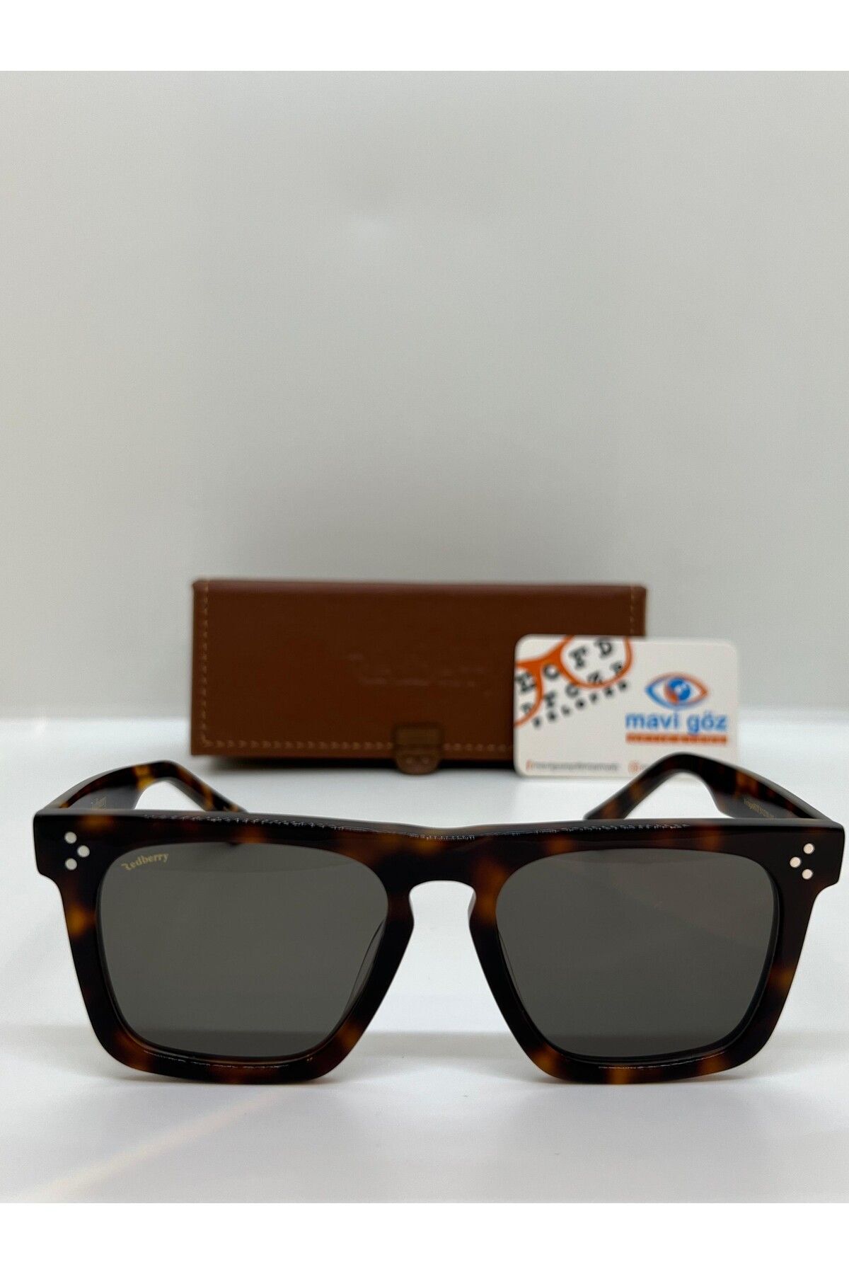 Leopar Desenli Vintage Unisex Güneş Gözlüğü