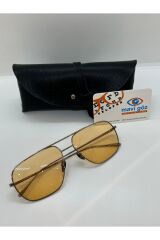 Kreuzberkınder Sarı Camlı Nostaljık Unisex Güneş Gözlüğü