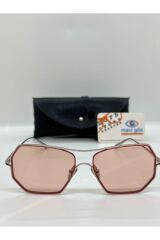 Kreuzbergkınder Annıe Pembe Camlı Unisex Nostaljık Güneş Gözlüğü