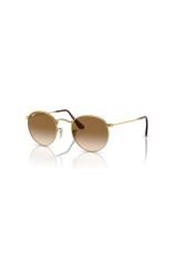 Rb 3447 00151 53 Round Metal Unisex Altın Yuvarlak Metal Güneş Gözlüğü