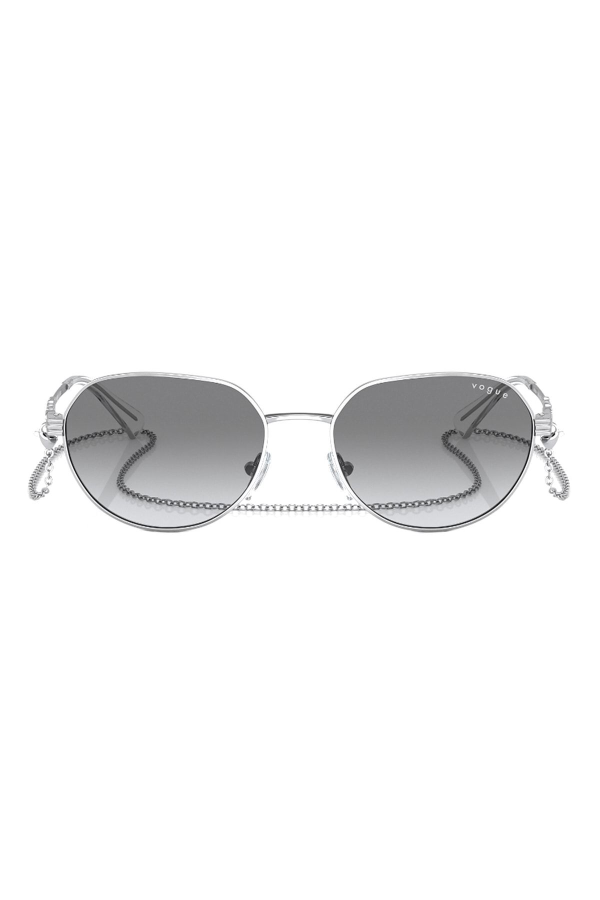 4254-s 323/11 51 Kadın Gri Oval Çerçeve Güneş Gözlüğü