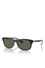 RB4607M Scuderia Ferrari Collection Köşeli Siyah Unisex Güneş Gözlüğü