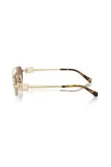 54zs Zvn70d 53 Kadın Oval Gold Metal Güneş Gözlüğü