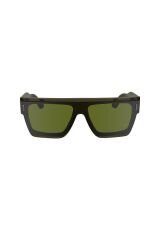 Ck 24502s 330 55 Unisex Kare Şeffaf Yeşil Kemik Güneş Gözlüğü