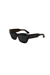 Ck 24531s 001 53 Unisex Geometrik Siyah Kemik Güneş Gözlüğü