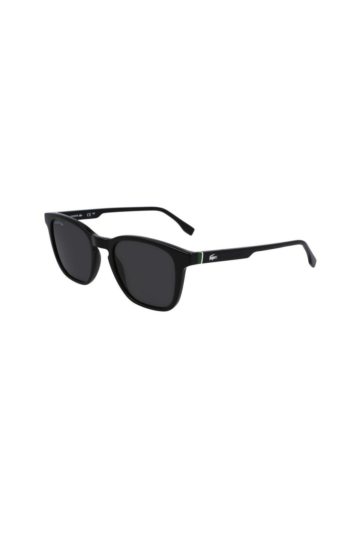 L6040s 001 51 Unisex Kare Siyah Kemik Güneş Gözlüğü
