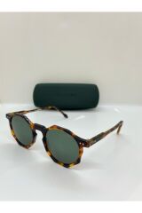mod.1013 Kemik Kırçıllı Yeşil Camlı Unisex Güneş Gözlüğü