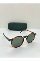 mod.1013 Kemik Kırçıllı Yeşil Camlı Unisex Güneş Gözlüğü