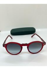 mod.1001 Made In Italy  Bordo Yuvarlak Unisex Güneş Gözlüğü