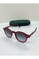 mod.1001 Made In Italy  Bordo Yuvarlak Unisex Güneş Gözlüğü