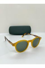 MOD.1001 Hardal Sarısı-Kahverengi Kırçıllı Unisex Güneş Gözlüğü