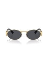 Ve 2264 100287 56 Unisex Oval Altın Metal Güneş Gözlüğü
