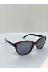 2004 55/13 Bordo Çerçeveli Cat Eye Kadın Güneş Gözlüğü