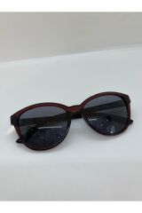2004 55/13 Bordo Çerçeveli Cat Eye Kadın Güneş Gözlüğü