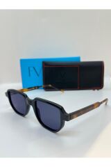 Planck Blk/Brn Siyah Çerçeve Kırçıllı Saplı Unisex Güneş Gözlüğü