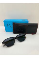 Planck Blk/Brn Siyah Çerçeve Kırçıllı Saplı Unisex Güneş Gözlüğü